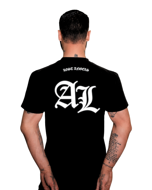 Lost Angels AL Logo Black Tee