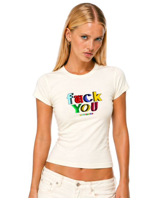 Lost Angels Fuck You Multi Color Tee