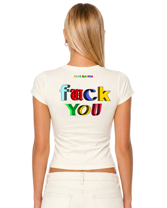 Lost Angels Fuck You Multi Color Tee